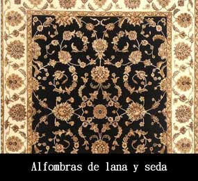 Alfombras de lana y seda.